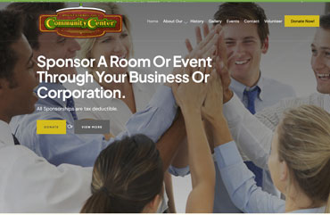 Community Center — Nonprofit Website by Zucker and Zucker