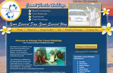 Kissing Fish Weddings — Business Website by Zucker and Zucker