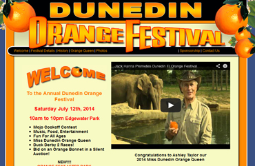 Orange Festival — Event Website by Zucker and Zucker